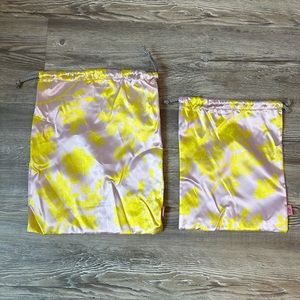 1 floral LARGE drawstring bags